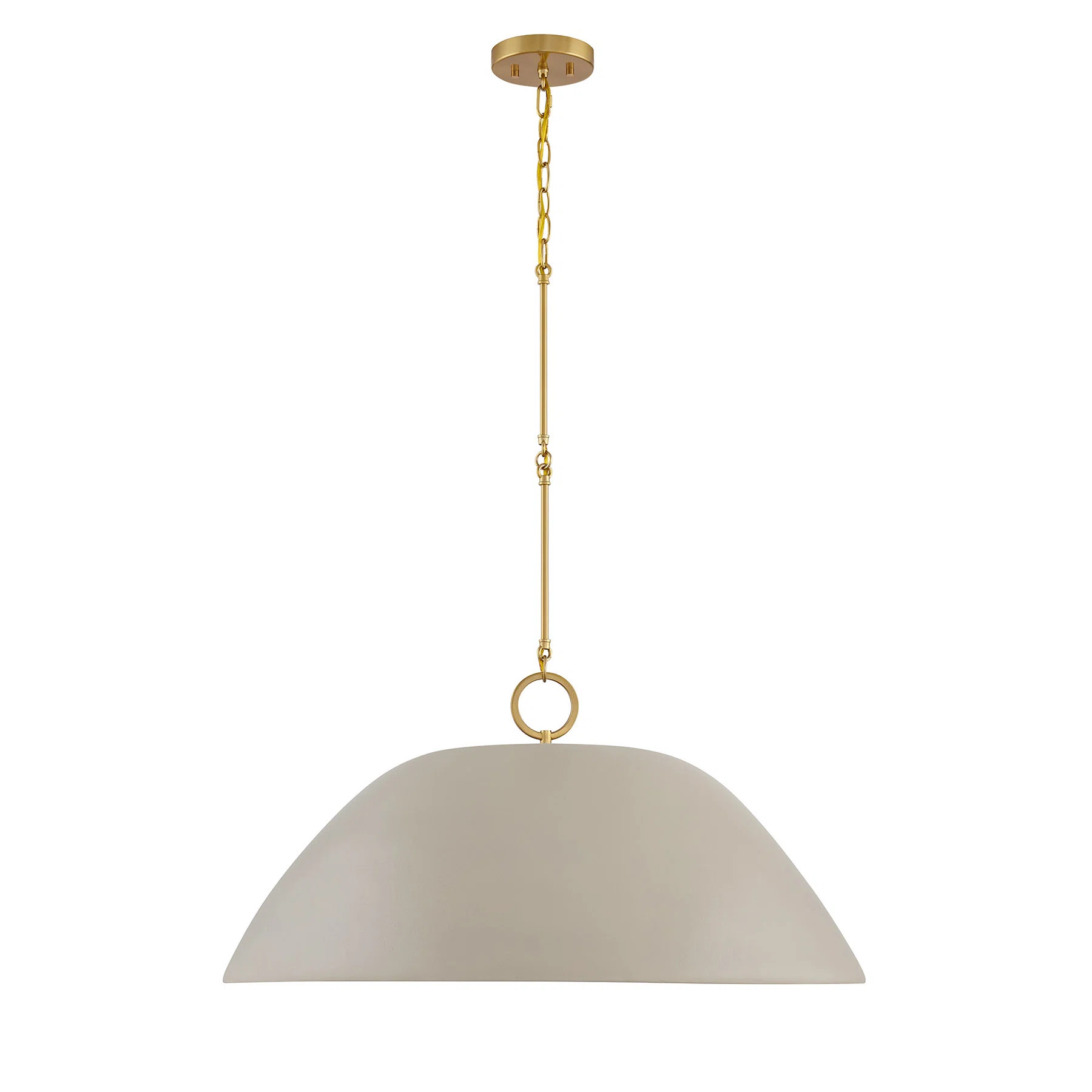 Alta 1-Light Hubbs in Concrete and Brass | Wayfair North America