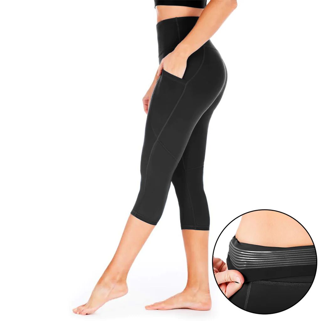 Stay Put Capri Leggings - Black | Love and Fit