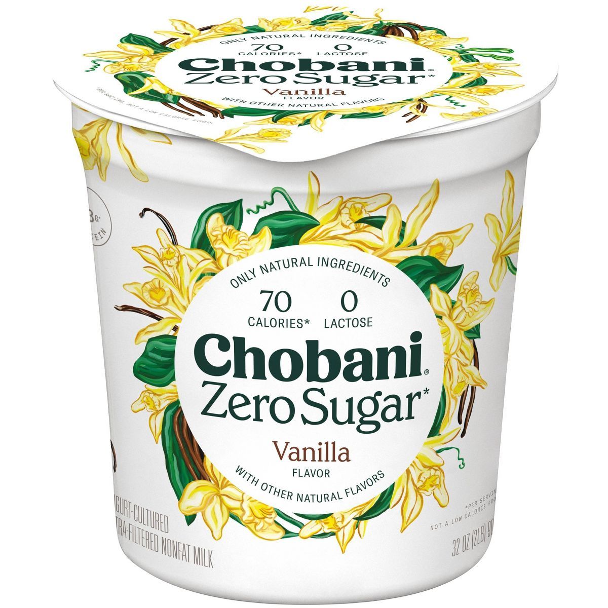 Chobani Zero Sugar Vanilla Nonfat Greek Yogurt - 32oz | Target
