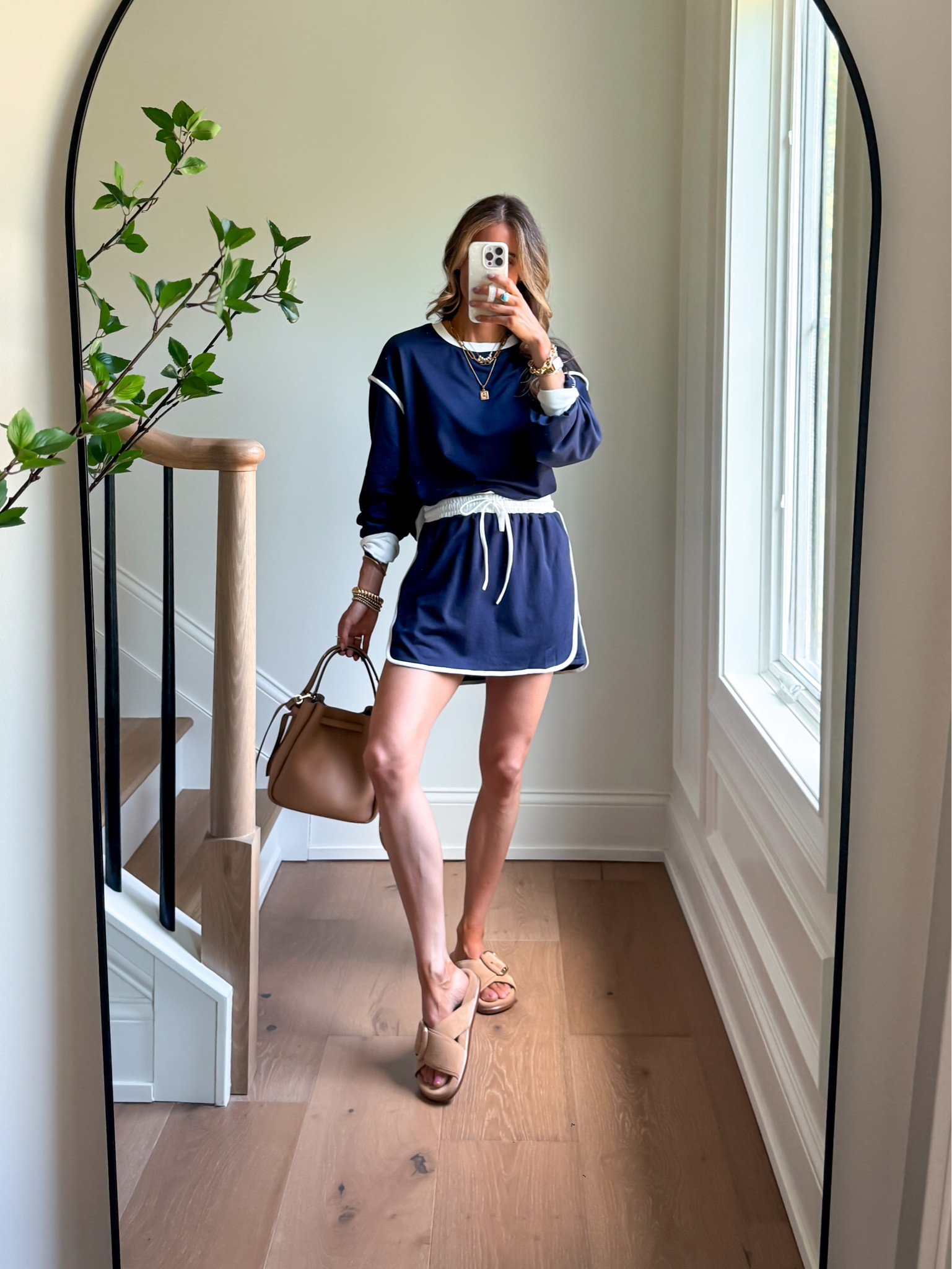 Wearing a small skort set with built in shorts. Fits true to size.

#LTKootd #LTKmorningroutine #LTKdayinmylife