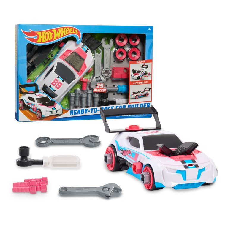 Just Play Hot Wheels Ready-to-Race Car Builder Set, Twinduction, Kids Toys for Ages 3 up | Walmart (US)