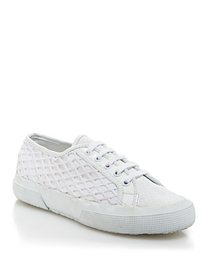 Superga x Rodarte Flat Lace Up Sneakers - 2750 Net Overlay Snake | Bloomingdale's (US)