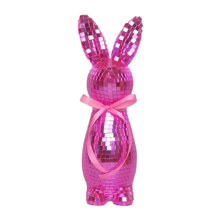 Bisitoy Easter Decorations Disco Ball Bunny, Sparkling Bunny Decor, Mirror Finish Disco Rabbit Or... | Walmart (US)