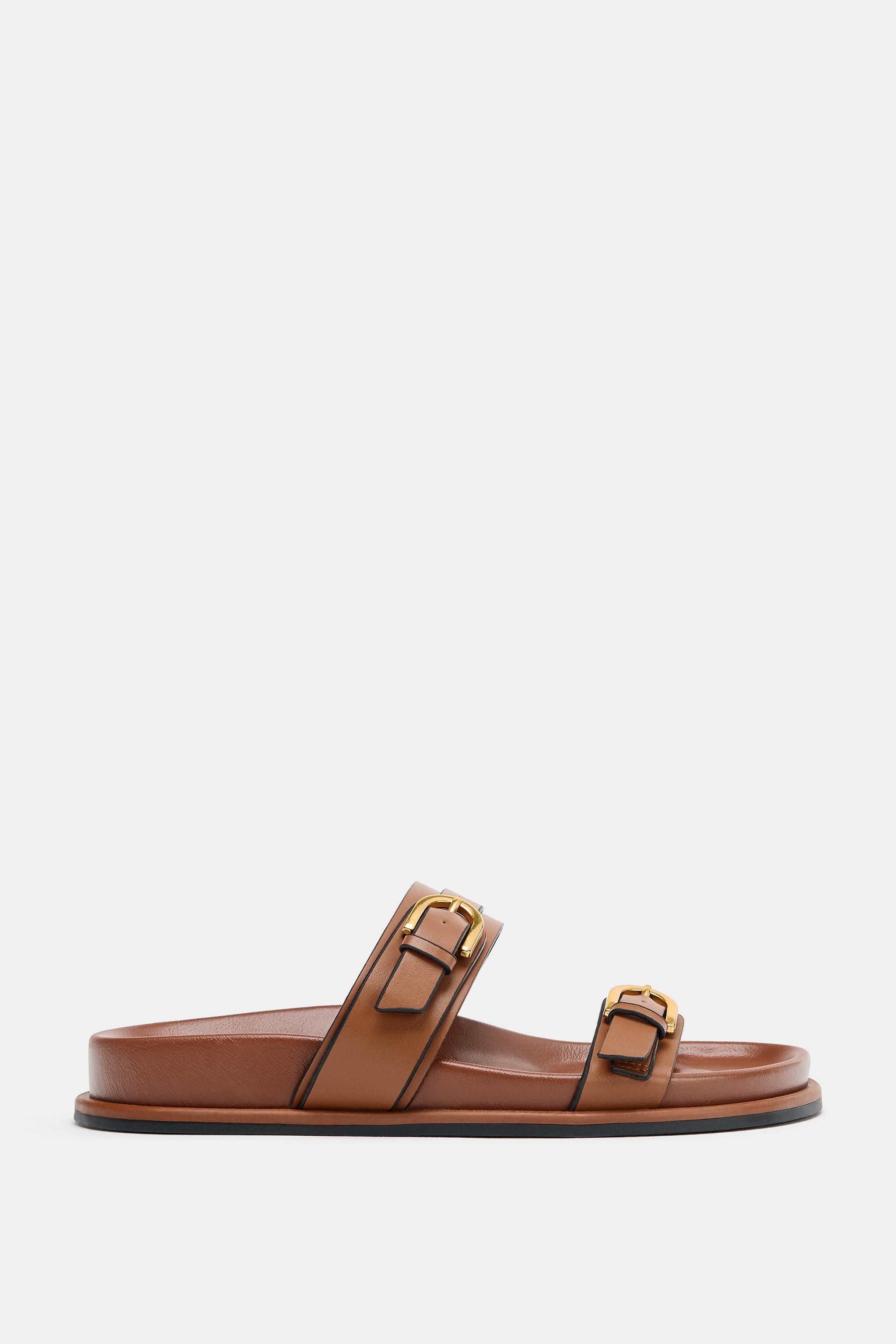 SANDALS WITH BUCKLE DETAIL | Zara US