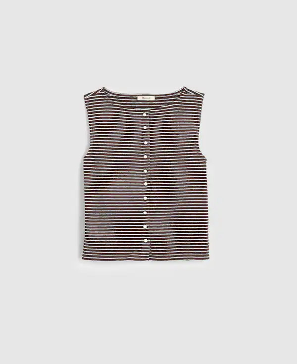 Sleeveless Boatneck Vest Top | Madewell