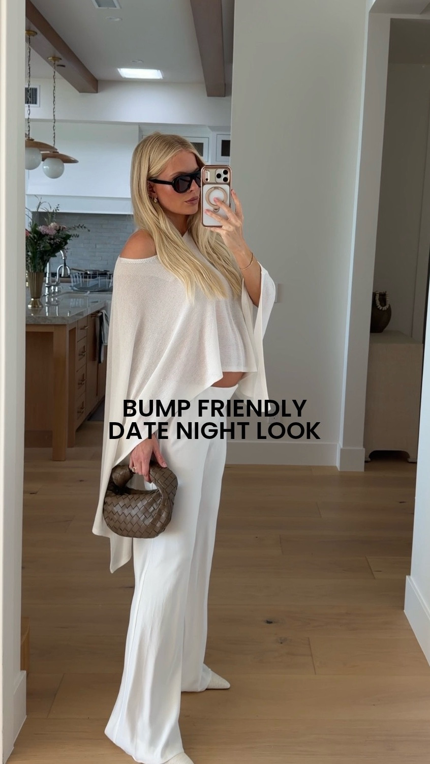 Wearing a med in pants (sized up for pregnancy), top is one size, shoes run tts! #kathleenpost 

Spring transition, lunch date look, bump friendly, maternity



#LTKBump #LTKSeasonal #LTKootd