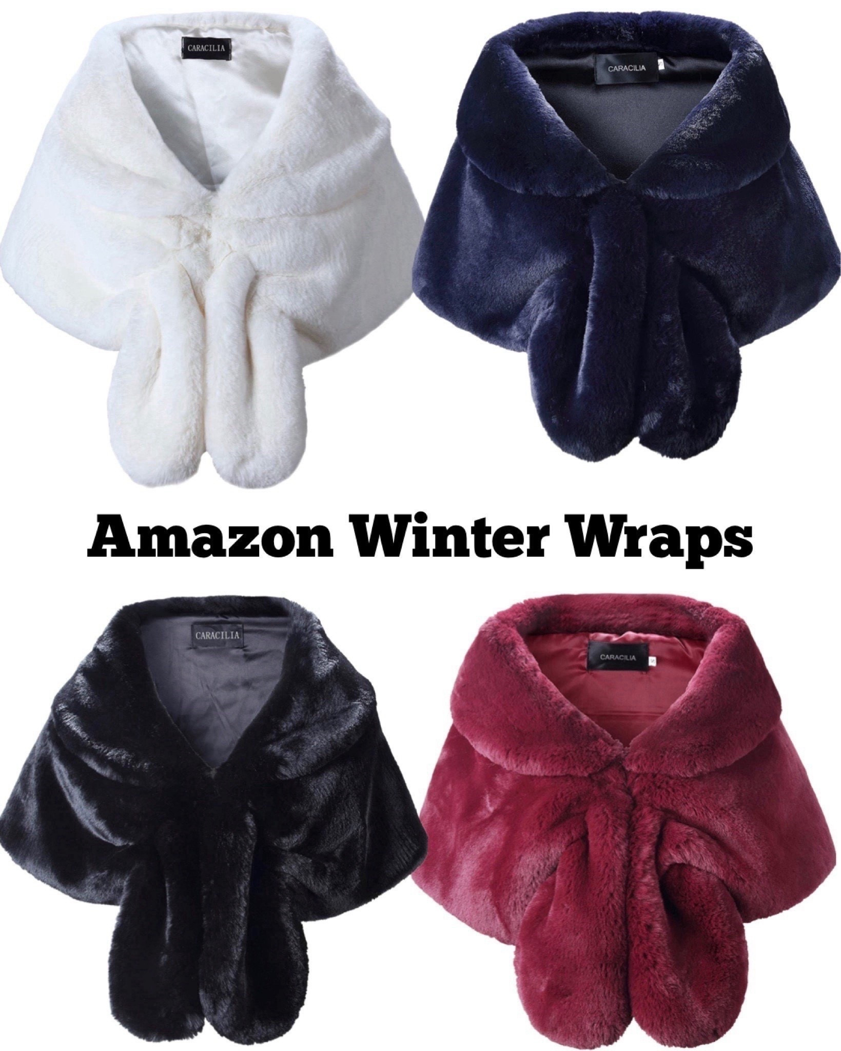 Winter bridal wedding faux fur wraps, shawls, shrugs, stoles, cover ups on Amazon and under $50.

#LTKFindsUnder50 #LTKSeasonal #LTKWedding
