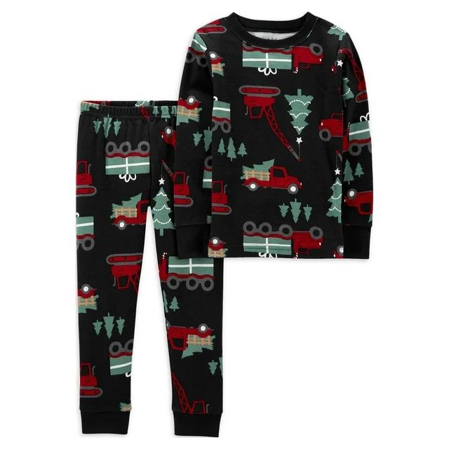 Carter's Child of Mine Baby and Toddler Holiday Pajamas, 2-Piece, Sizes 12M-5T | Walmart (US)