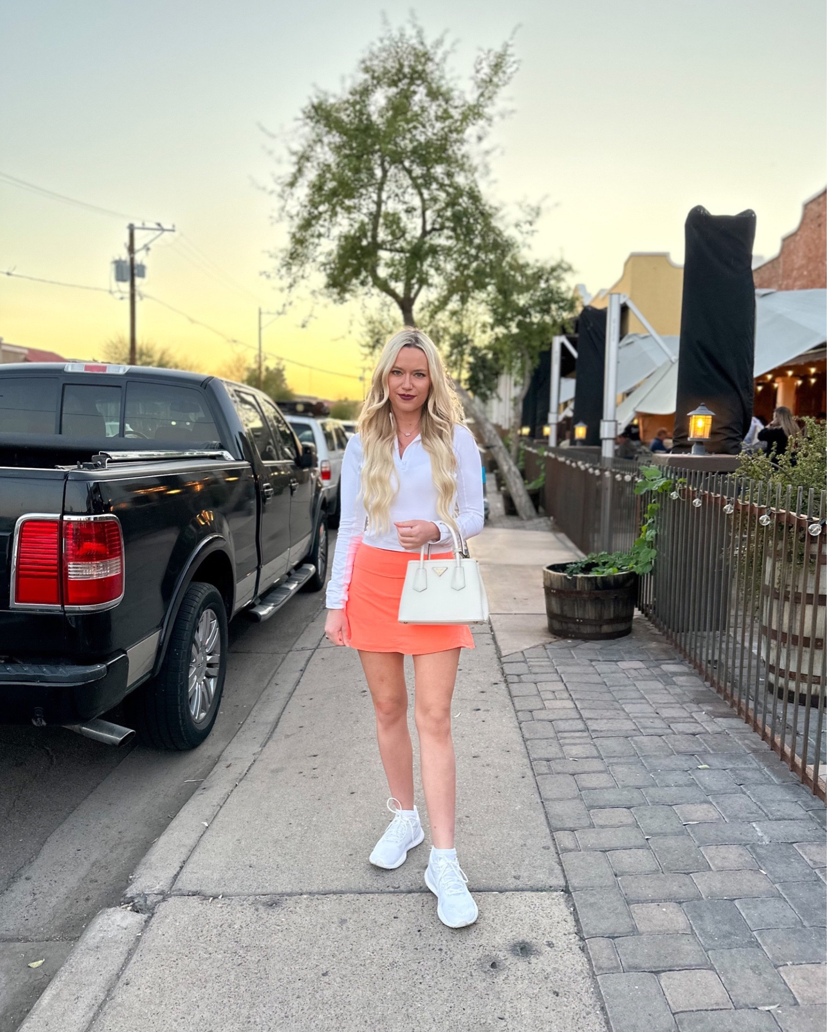 Top: White, 6
Skirt: Sunset, 4
Sneakers: White, 9.5

Athleisure | Skort | Tennis Skirt | Golf | Activewear 

#LTKstyletip #LTKfit #LTKSeasonal