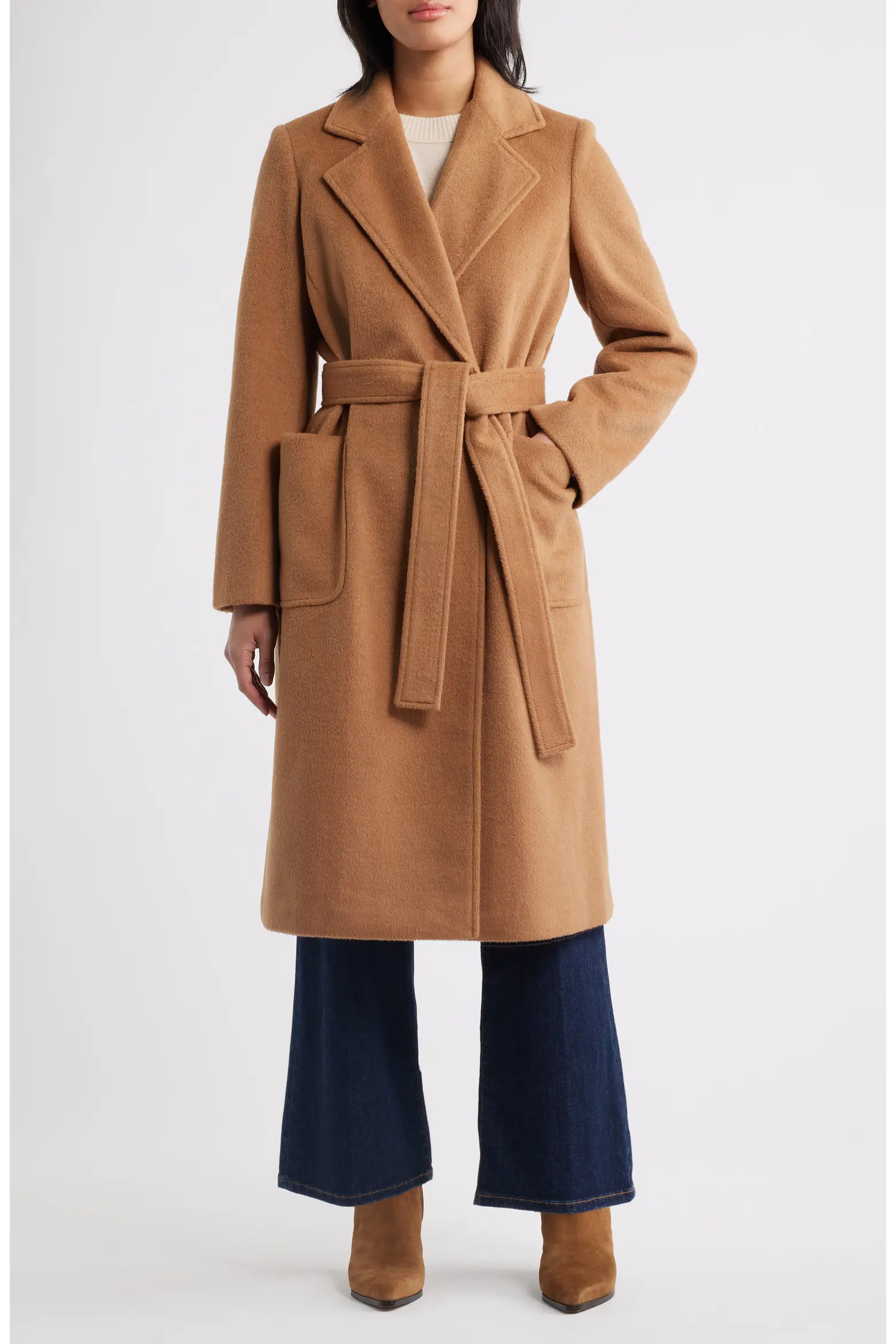 Longline Wrap Coat (Women) | Nordstrom | Nordstrom