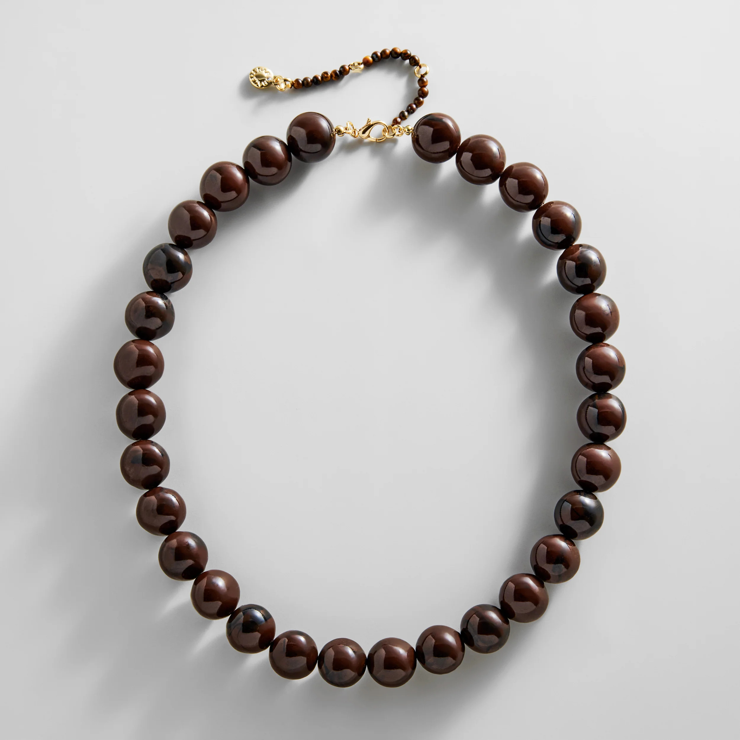 Mini Jane Beaded Necklace - Deep Mocha | BaubleBar