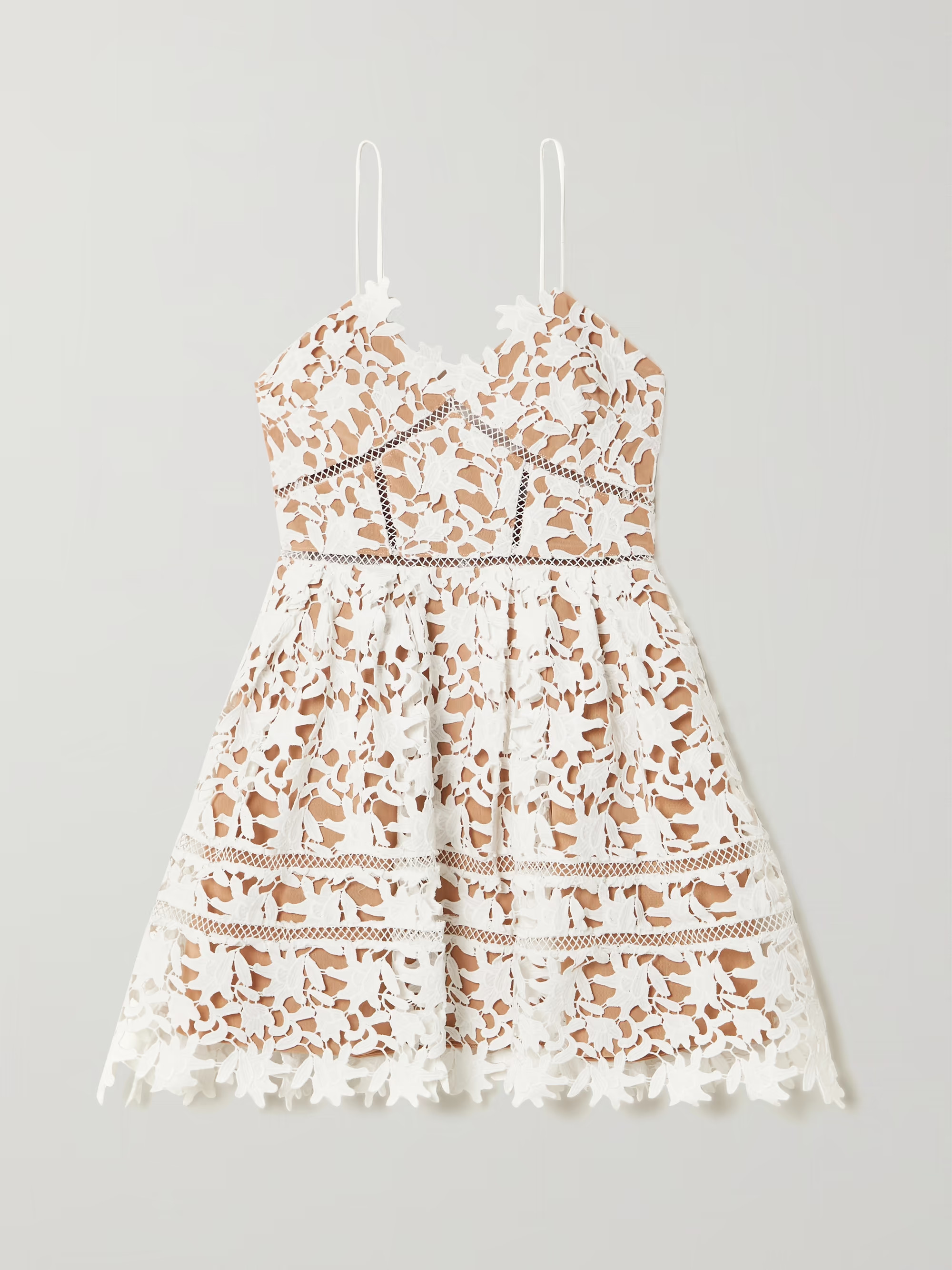 Guipure lace mini dress | NET-A-PORTER (US)