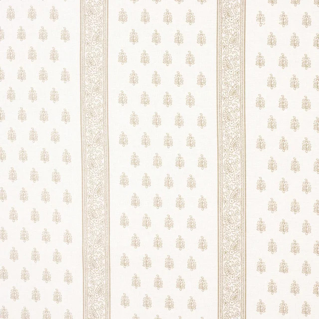 Schumacher Katsura Stripe Sand Fabric | DecoratorsBest