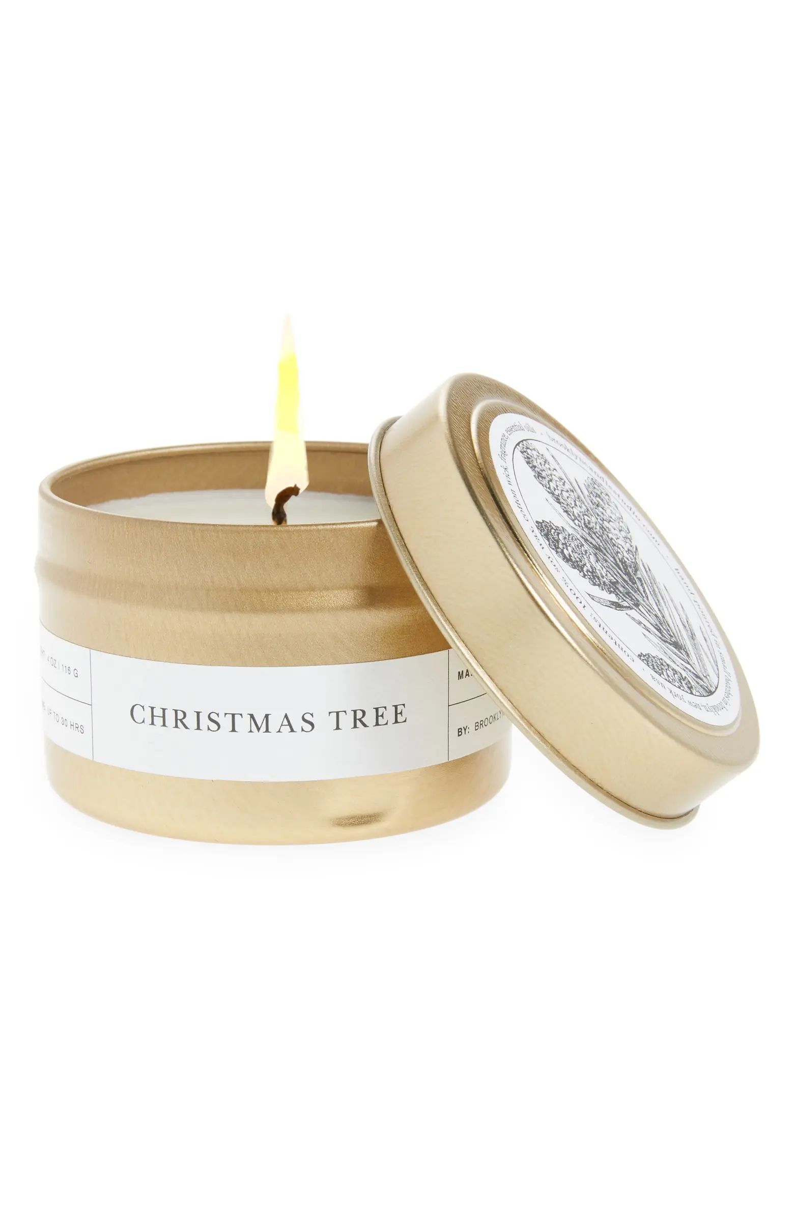 Brooklyn Candle Christmas Tree Travel Candle Tin | Nordstrom | Nordstrom