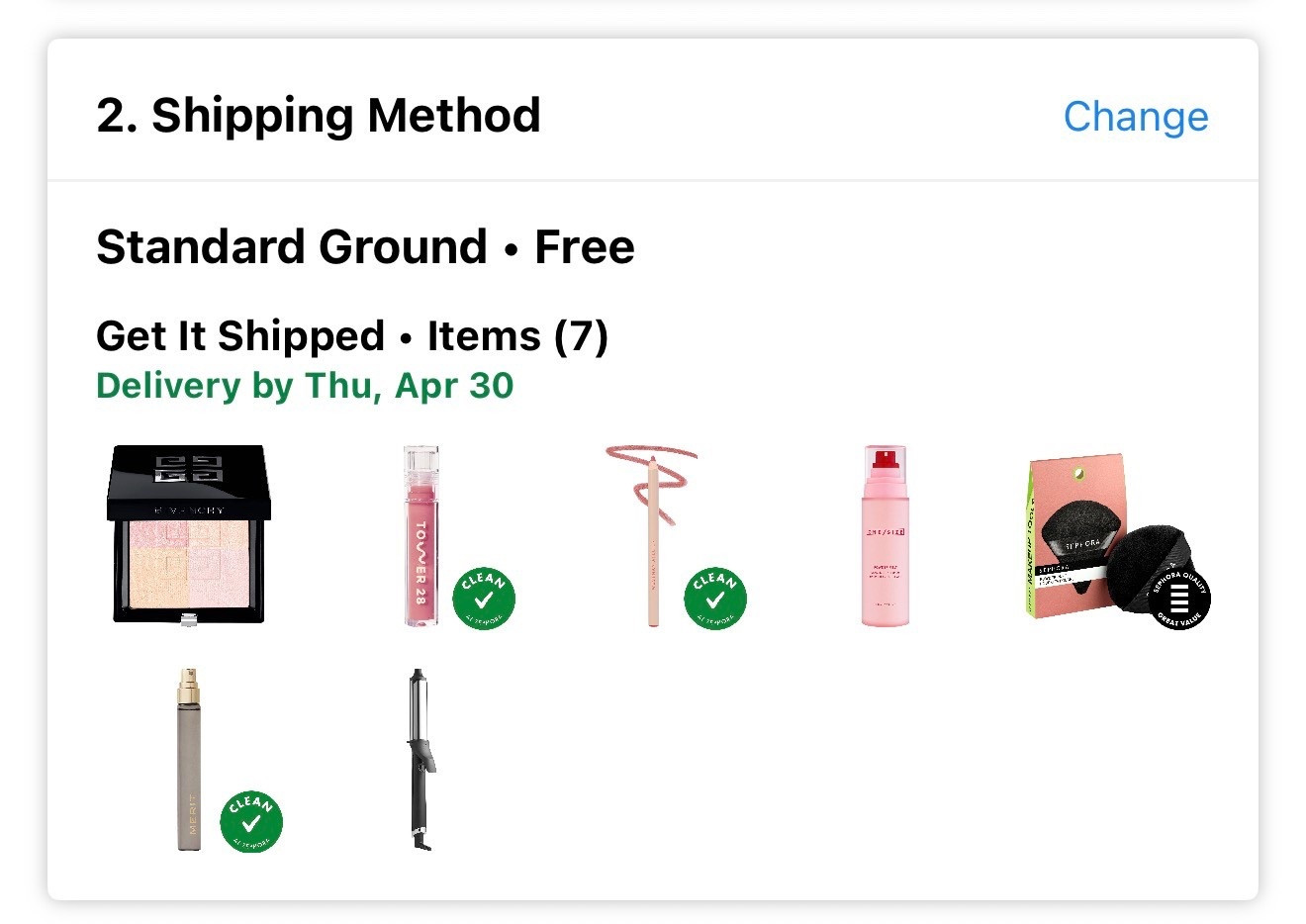 H's Sephora purchase //