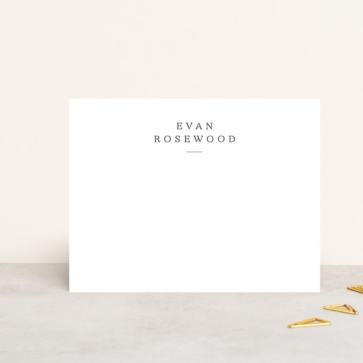 "Softspoken" - Customizable Personalized Stationery by Sara Hicks Malone. | Minted