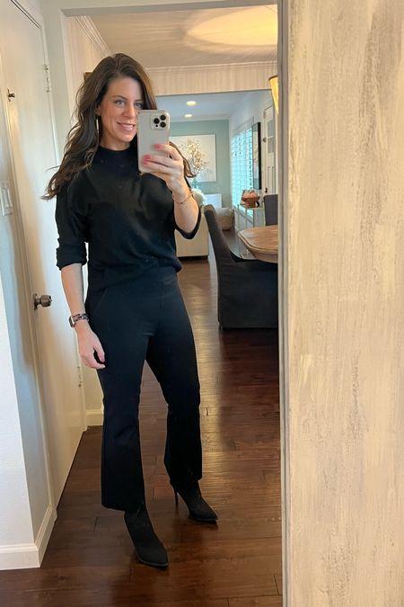 These Spanx kick flares are my new favorite! Wearing a Medium. TTS 