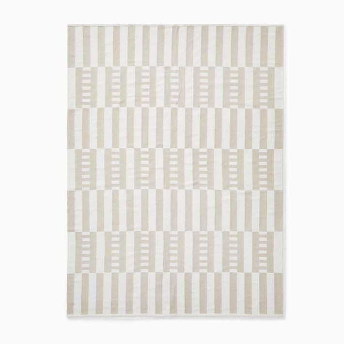 Billy Cotton Checkered Rug | West Elm (US)