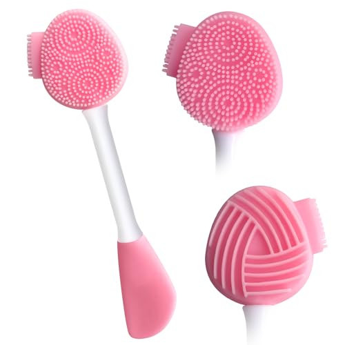 MUIIGOOD Silicone Face Scrubber Face Mask Brush Exfoliating Lip Cleansing Facial Cleansing/Wash Brush Exfoliator Blackhead Skin Care Tool Makeup Removes Dead & Dry Skin for Women Grils Men | Amazon (US)