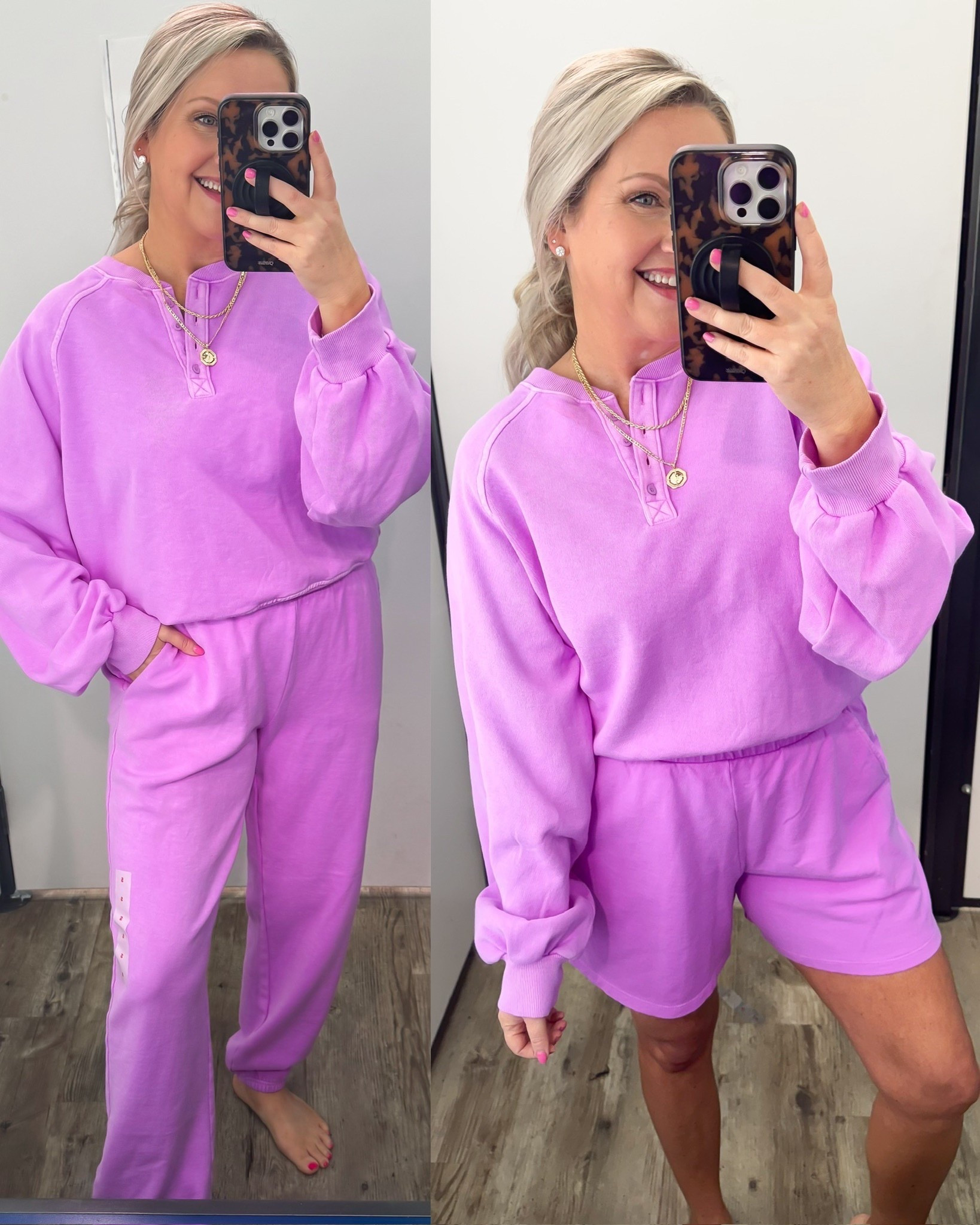 This Old Navy purple matching set is such a fun and easy outfit for spring. The coordinated look makes it feel put together while still being super comfortable for errands, travel days, or casual everyday wear.

Wearing size small.

old navy matching set purple lounge set old navy outfits spring outfit ideas casual spring outfit comfy loungewear travel outfit ideas everyday style womens spring fashion coordinated outfit lovelylifestyling

#LTKSeasonal #LTKActive #LTKootd