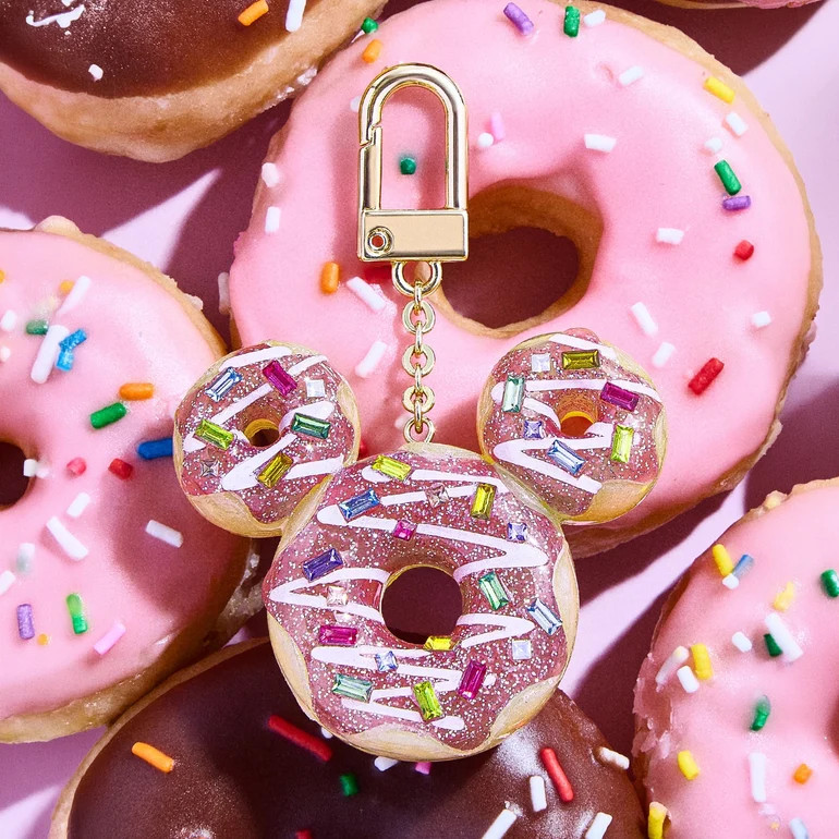 Mickey Mouse Disney Donut Bag Charm - Disney Pink Donut Bag Charm | BaubleBar