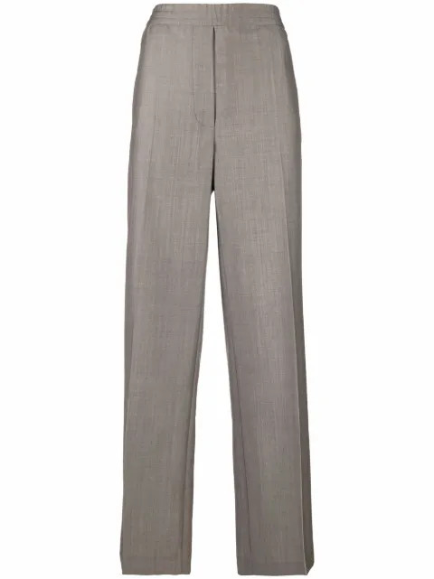 high-waist straight-leg trousers | Farfetch Global
