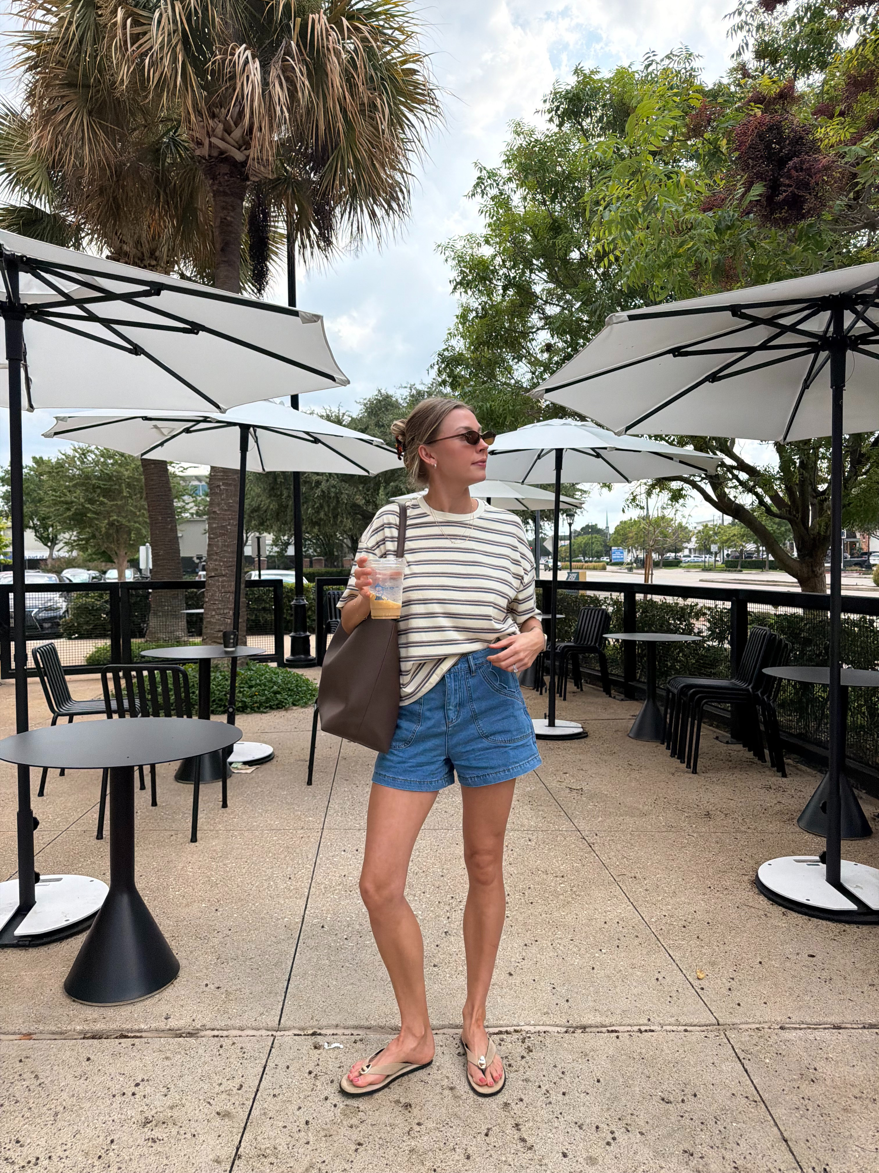 Cute, casual coffee shop outfit | Wearing S in everything 

 #LTKootd #LTKmomlife