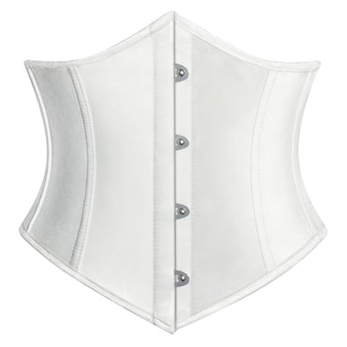 Scarlet Darkness Women White Corset Belt Wide Waist Fasion Bustier Corset White Size 12 | Amazon (US)