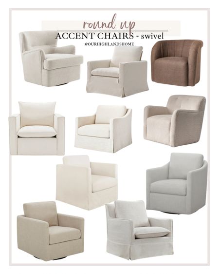 AFFORDABLE swivel chairs! some of these come in different fabric/color options and a lot of them are currently on sale 

some are linked twice for different sites & different fabric

#LTKStyleTip #LTKHome #LTKSaleAlert