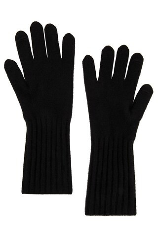 Vince Boiled Cashmere Knit Glove in Black from Revolve.com | Revolve Clothing (Global)