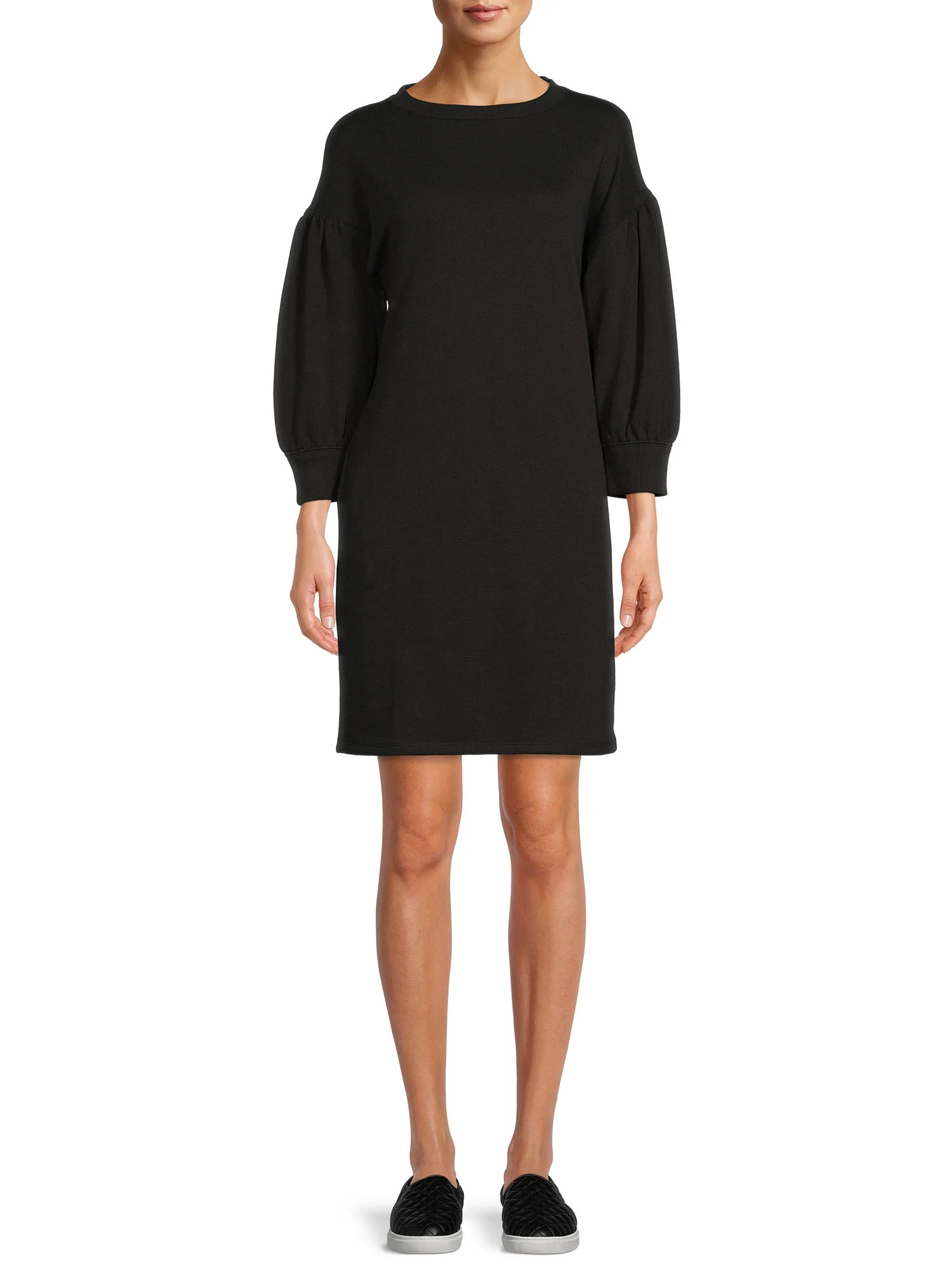 Time and Tru Women's Sweatshirt Dress | Walmart (US)