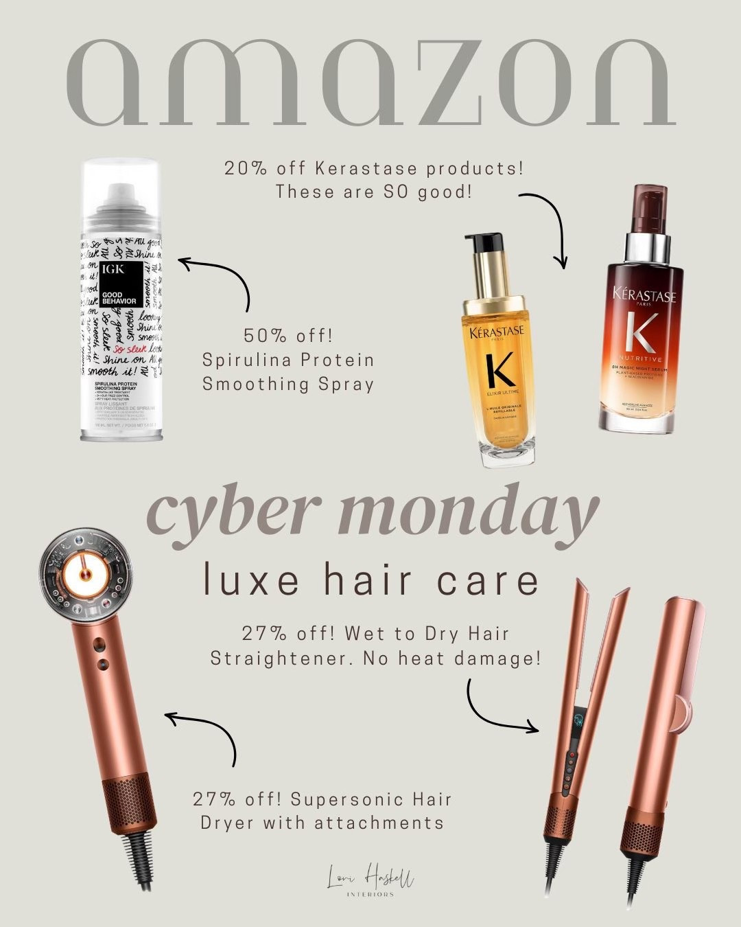 Cyber Monday Deals on Amazon! Hair care on sale. Dyson. Kerastase. IGK.

#LTKGiftGuide #LTKCyberWeek #LTKBeauty