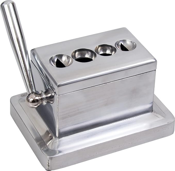 The Big Easy Tobacco Co., Quad Table Cigar Cutter, Brushed Finish, For 52 and 60 Ring Gauge | Amazon (US)