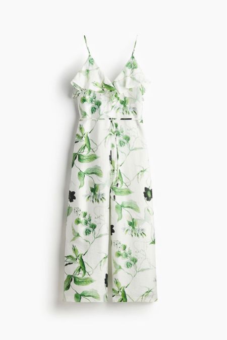 Green floral jumpsuit 

#LTKSeasonal #LTKstyletip #LTKfindsunder100