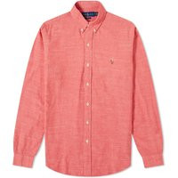 Polo Ralph Lauren Men's Button Down Chambray Shirt in Spring Red, Size Small | END. Clothing | End Clothing (US & RoW)