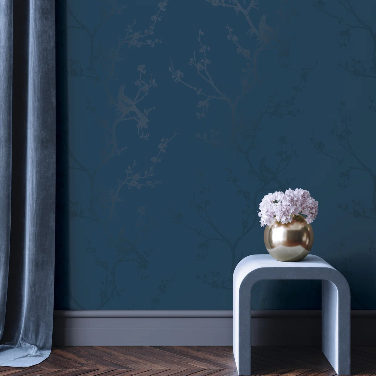 Lark Manor™ Bird Watching Peel and Stick Wallpaper By Cynthia Rowley & Reviews | Wayfair | Wayfair North America