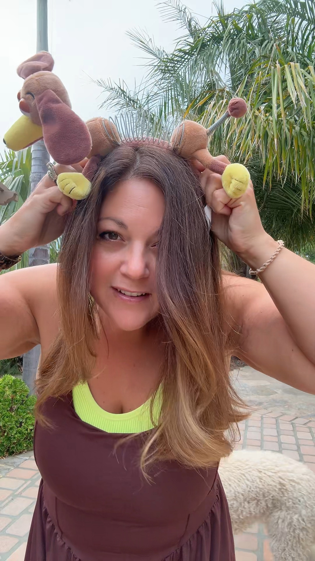 Disney Bound with me as Slinky Dog from Toy Story. #disneybound #slinkydogoutfit #browndress #athleticdress 

#LTKActive #LTKMidsize #LTKStyleTip