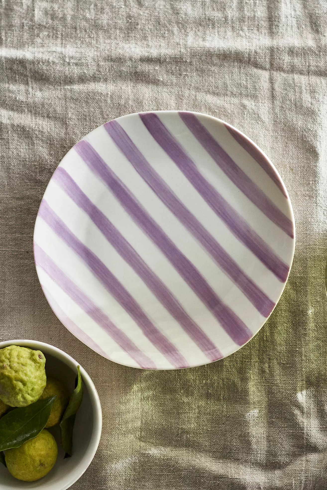 Striped Porcelain Side Plate | Terrain