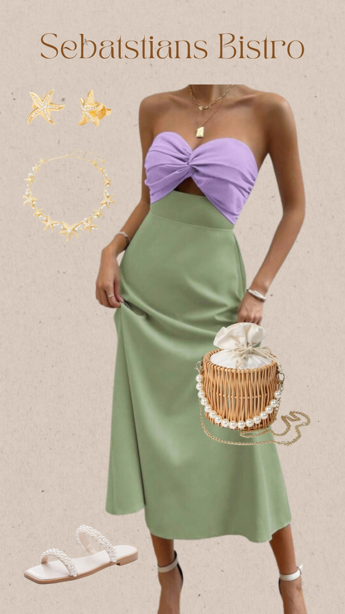 Enjoy an upscale dinner on your next Disney trip channeling the Little Mermaid herself at her friend Sebastian’s Bistro or any other of the many restaurants Disney World has to offer. 

Colorblock dress inspired by Ariel’s recognizable shells and fin! Pearl and Starfish details bring in even more of the sea. 

#disneyworld #disneyland #disneystyle #disneyoutfit #disneybound #littlemermaid #disneymom #disneyadult #disneyinspired 

#LTKtravel #LTKfamily
