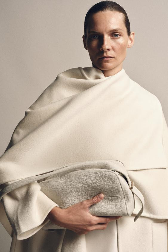 LEATHER SHOULDER BAG | Zara UK