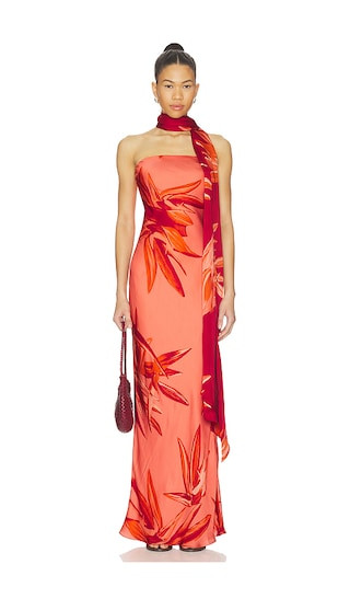 Strapless Maxi Dress in Terracotta dress | engagement dresses | engagement outfits  | Revolve Clothing (Global)