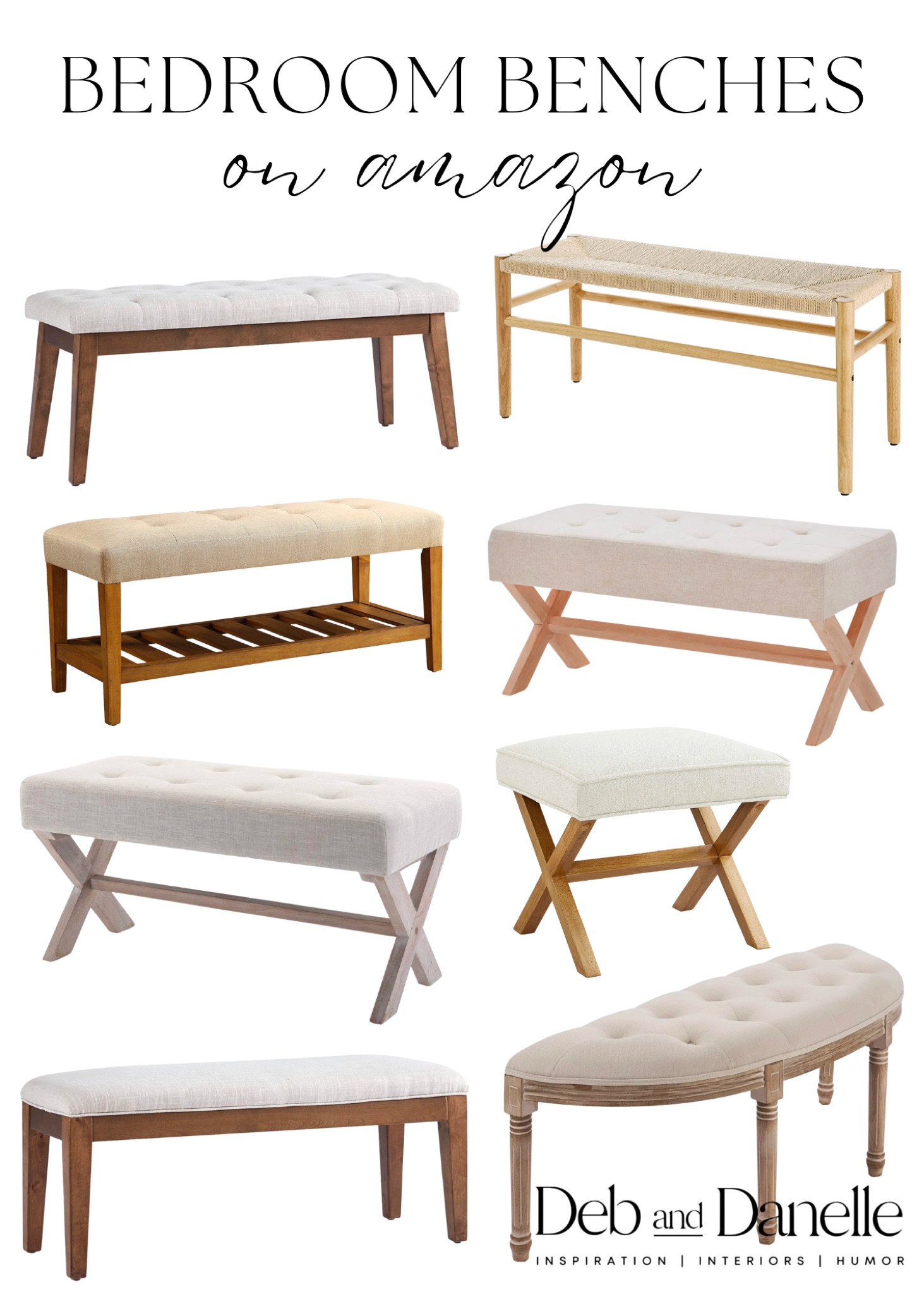 Bedroom benches, entryway benches, modern bench, neutral bench, bedroom decor, entryway furniture, bedroom furniture, Deb and Danelle 

#LTKunder100 #LTKhome #LTKsalealert