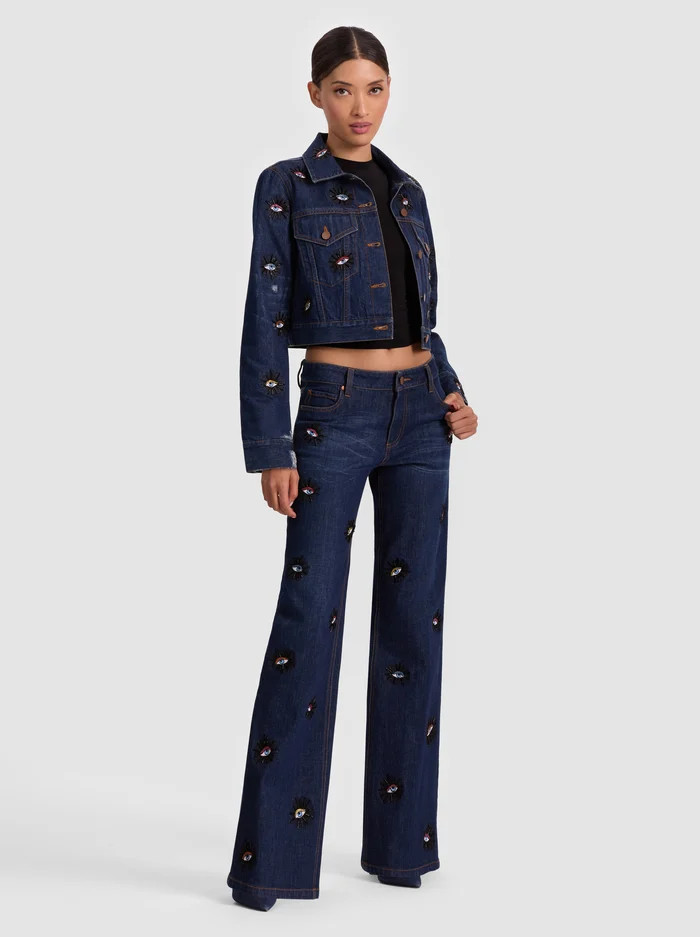 ROXIE EMBELLISHED JEAN | Alice + Olivia