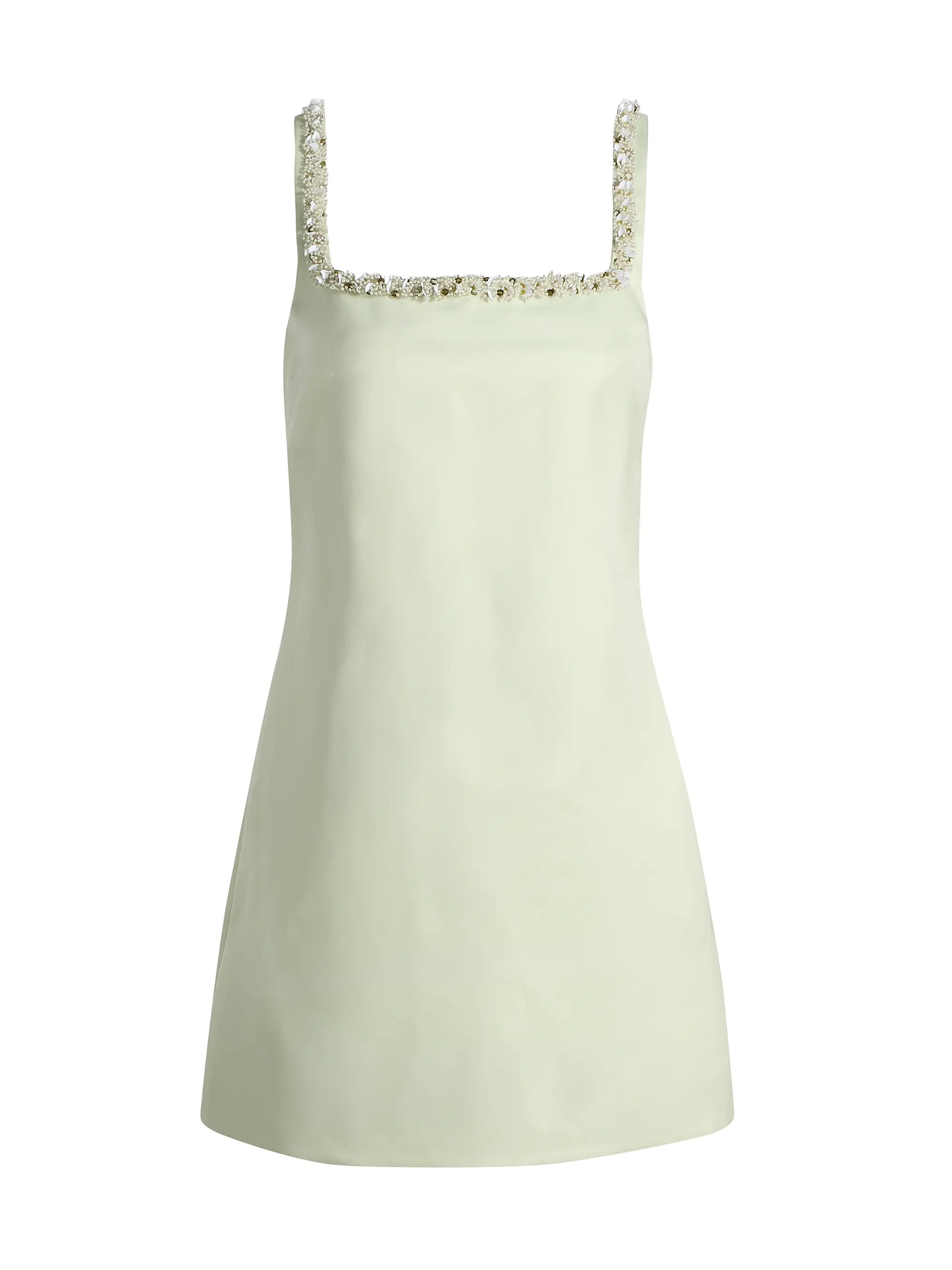 Barton Satin Embellished Minidress | Saks Fifth Avenue