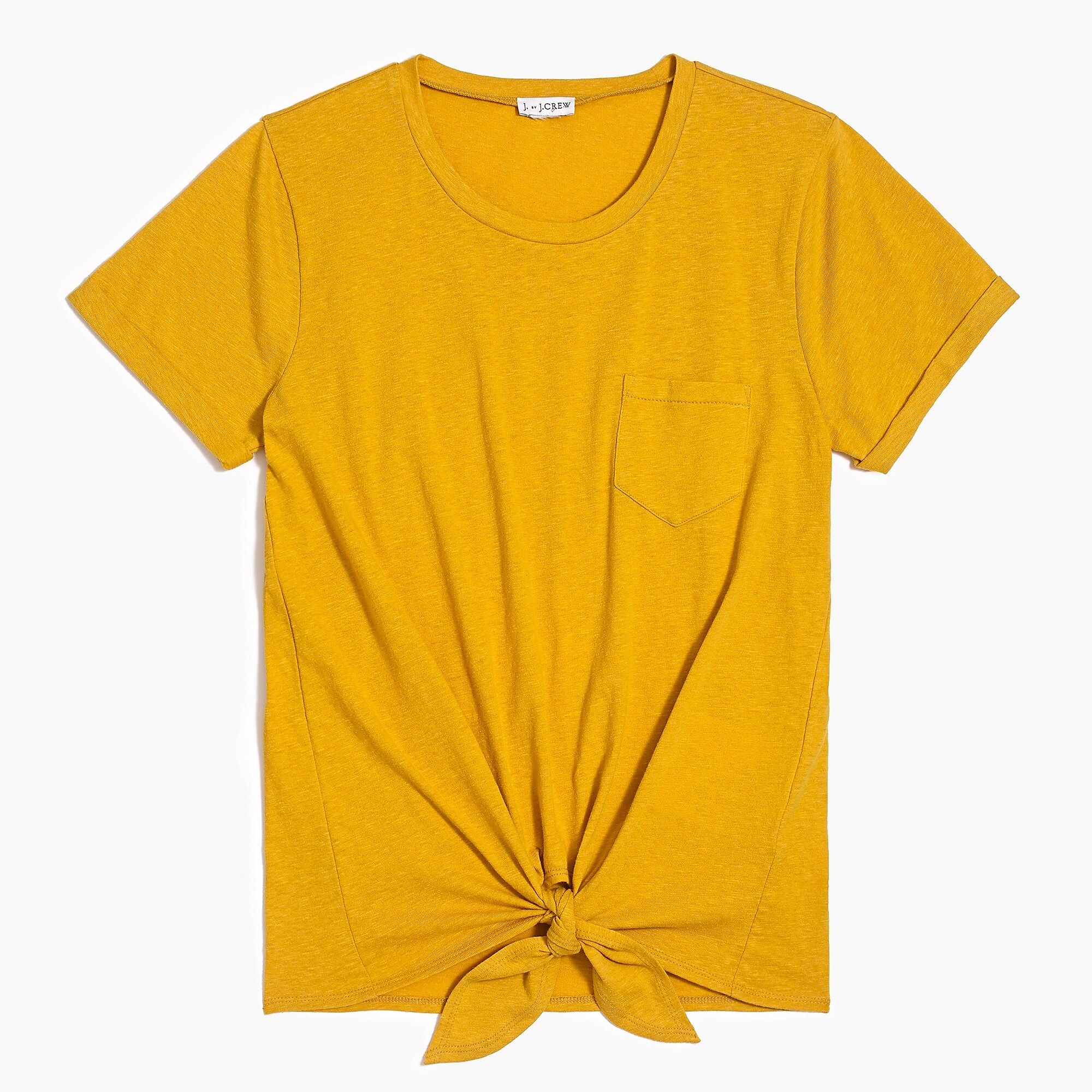 Tie-waist pocket T-shirt | J.Crew Factory