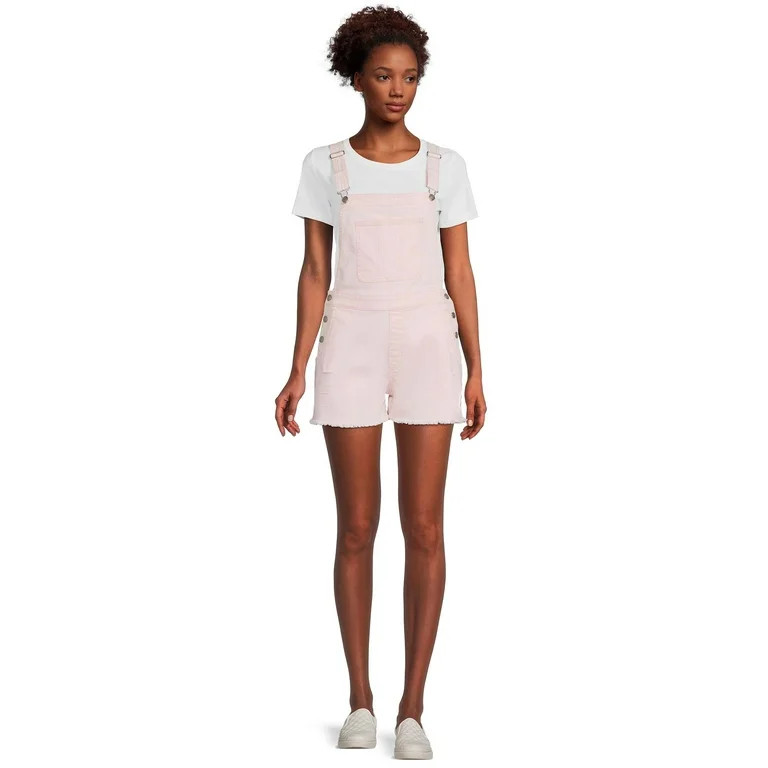 No Boundaries Juniors Relaxed Boyfriend Shortalls | Walmart (US)
