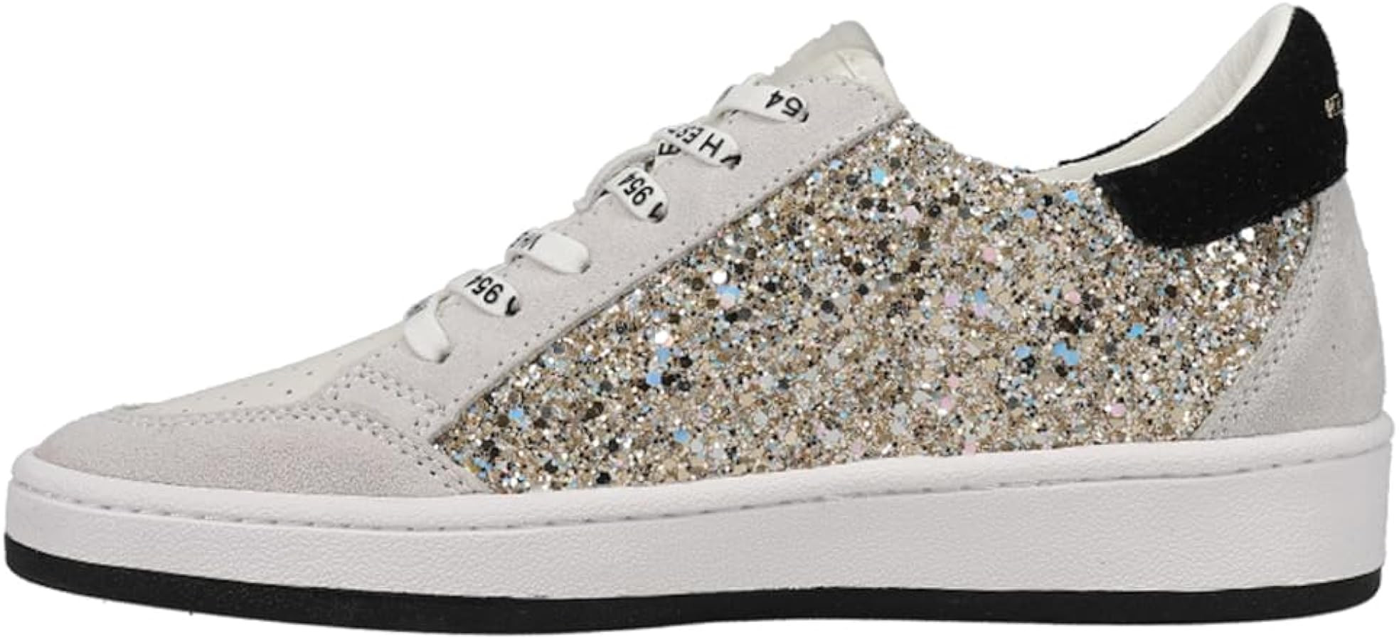 VINTAGE HAVANA Womens Kristen Glitter Lace Up Sneakers Shoes Casual - Grey | Amazon (US)