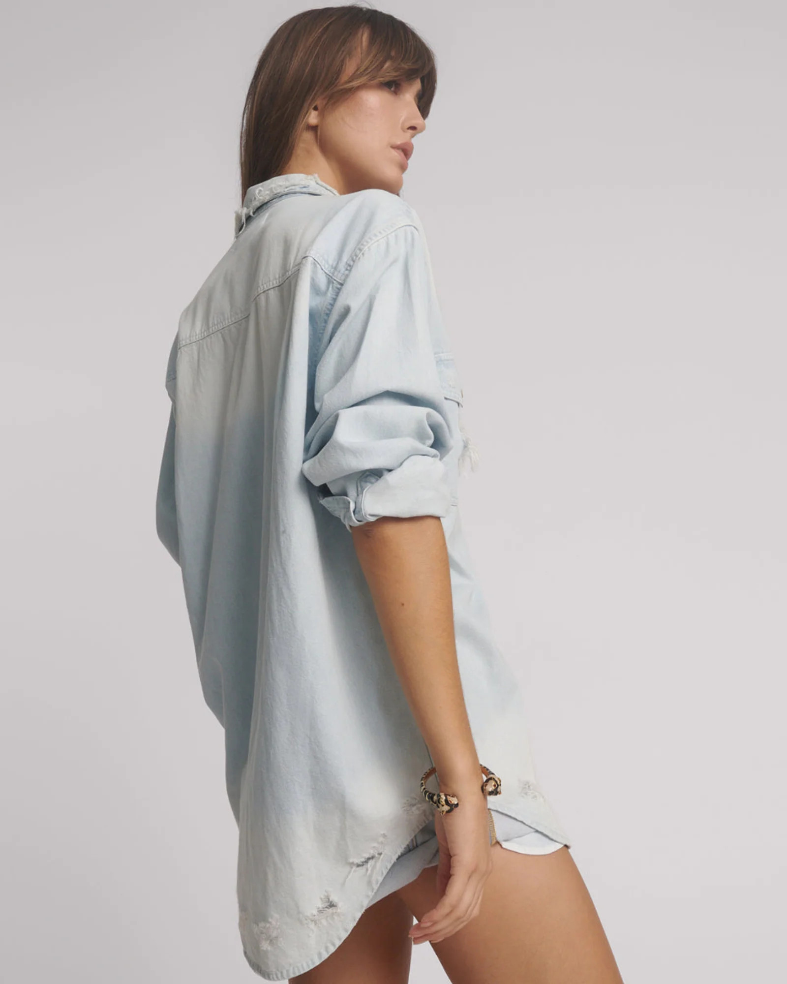 Everyday Chambray Denim Shirt - Classic | One Teaspoon | OneTeaspoon