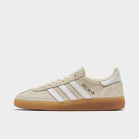Adidas Women's Originals Handball Spezial Casual Shoes in Beige/Wonder White Size 11.0 Leather/Su... | Finish Line (US)