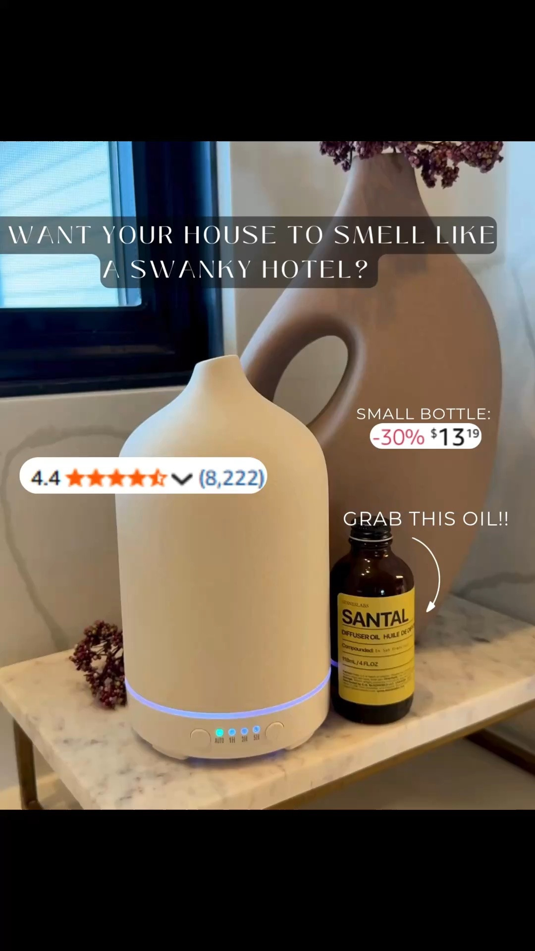 If you want your house to smell like a hotel, this is for you! I love this Santal diffuser sent, it has an Amber cocoa vanilla Cedar sandalwood musk scent!! it is currently on sale for Amazon prime day. Sharing this modern ceramic diffuser, that is affordable, although not on sale for prime day.

#LTKHome #LTKSaleAlert